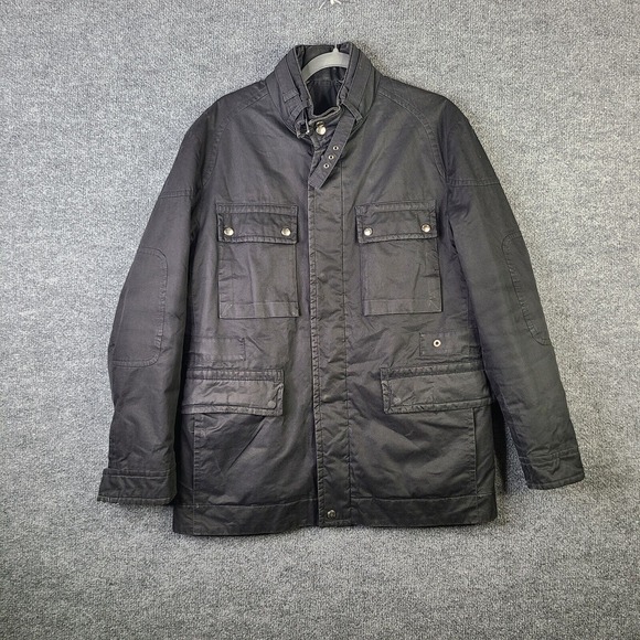 BOSS Hugo Boss Jacket Men's UK 50 US 46 Chest XL Black Poly Heavyweight - Picture 1 of 11